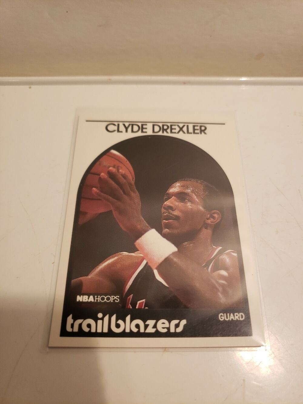 Clyde Drexler 1989-1990 NBA Hoops #190 - Portland Trail Blazers - Fresh Pull